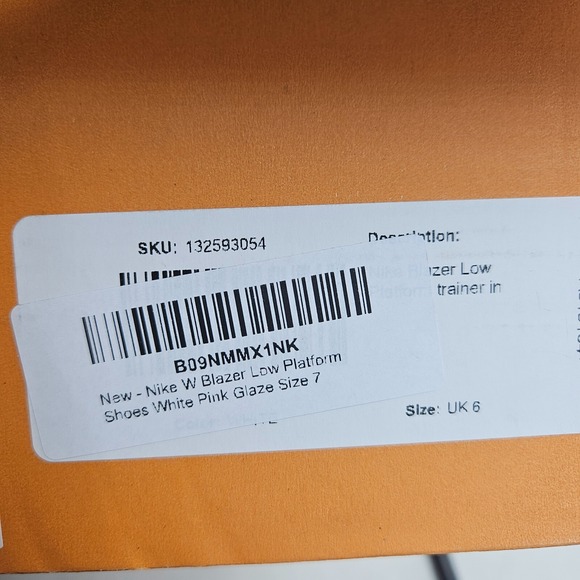 Nike Blazer Platform Low Womens 8.5 White Pink Glaze walking shoes US Size - Picture 11 of 16